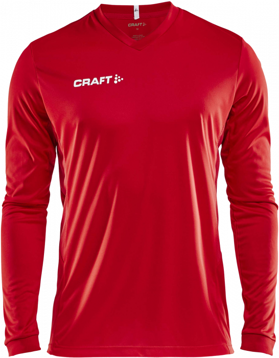 Craft - Squad Go Jersey Solid Ls - Czerwony
